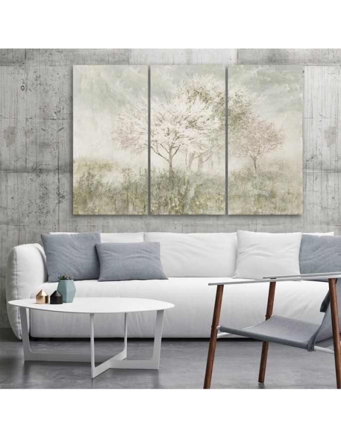 Modern painting for bedroom - Tree in a meadow shabby chic | FEEBY