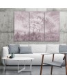 5-piece painting - Flowering tree in a meadow vintage | FEEBY