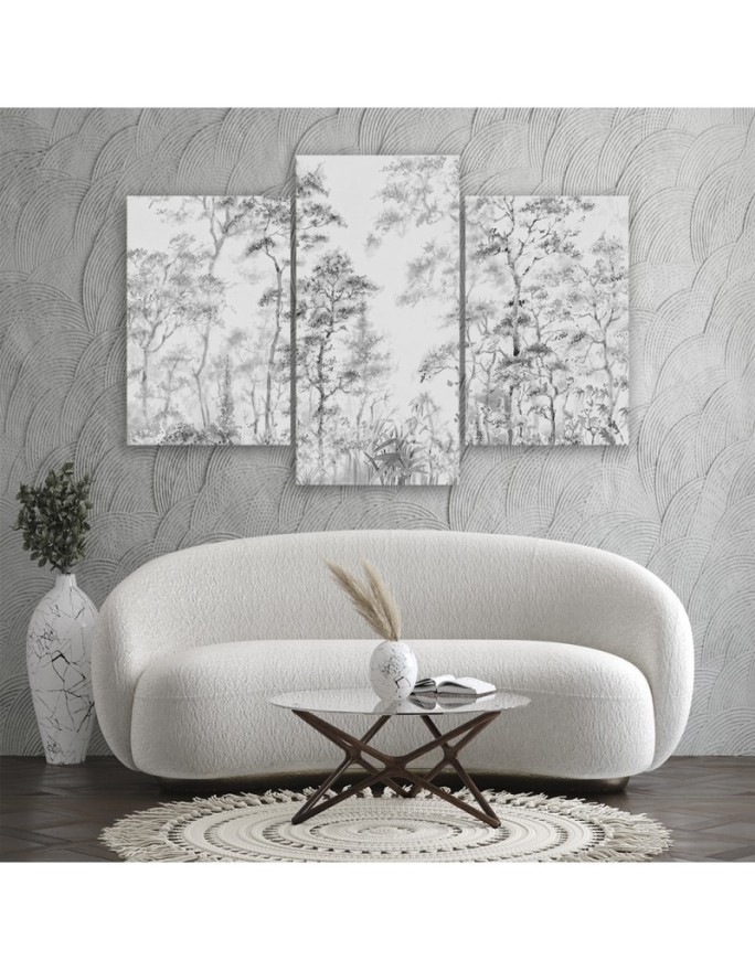 Canvas print modern - Tall trees in a forest | FEEBY