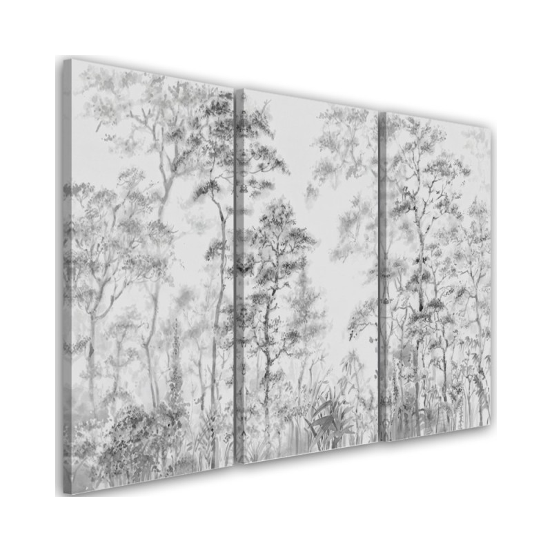 Canvas print - Tall trees in the forest | FEEBY