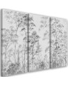 Canvas print - Tall trees in the forest | FEEBY