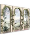 Canvas print for living room - Columns and arches with ivy | FEEBY