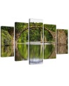 Arched bridge over the lake - Canvas print modern | FEEBY