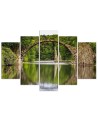 Arched bridge over the lake - Canvas print modern | FEEBY