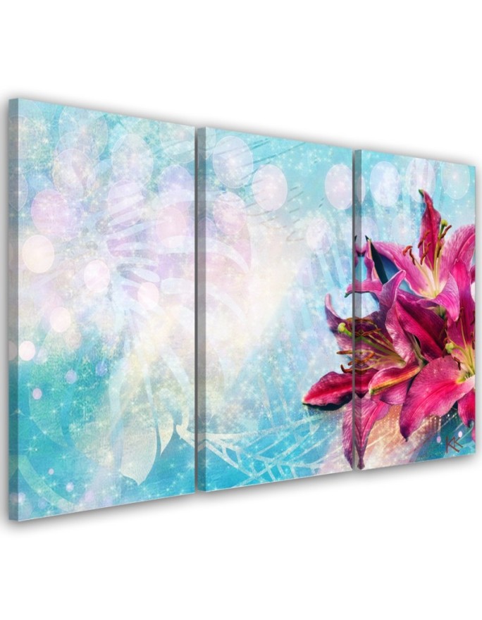 Canvas print Pink flowers...