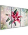 Canvas print for living room - Pink lily | FEEBY