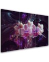Canvas print modern - White orchid on dark background | FEEBY