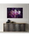 Canvas print modern - White orchid on dark background | FEEBY