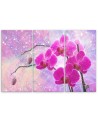 Canvas print for living room - Ethereal orchid abstract | FEEBY