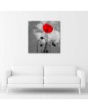 Canvas painting for living room - Flowering poppy | FEEBY