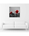 Canvas print modern - Red poppies and grain | FEEBY