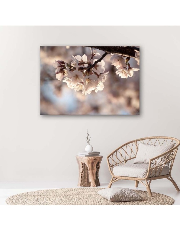 Modern Canvas painting for living room - Cherry blossom nature | FEEBY
