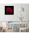 Red rose flower nature - Canvas painting | FEEBY