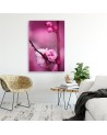 Pink flower macro - Modern painting for living room | FEEBY