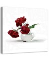 Canvas prints for living room - Red roses in a vase | FEEBY