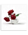 Canvas prints for living room - Red roses in a vase | FEEBY