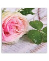 Modern Canvas painting for bedroom - Rose and clover | FEEBY
