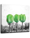 Canvas prints for bedroom modern - Green tulips in a meadow | FEEBY