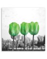 Canvas prints for bedroom modern - Green tulips in a meadow | FEEBY