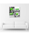 Canvas print - Set of green tulips | FEEBY