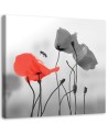 Modern Canvas painting for living room - Red poppies | FEEBY