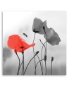 Modern Canvas painting for living room - Red poppies | FEEBY