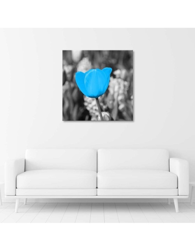 Canvas print modern - Blue tulip | FEEBY