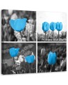 Canvas print - Blue tulips set | FEEBY