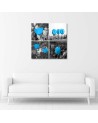 Canvas print - Blue tulips set | FEEBY