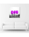 Purple tulips nature - Modern bedroom Canvas painting. High quality  | FEEBY