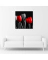 Red tulips - Canvas print | FEEBY