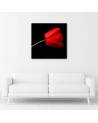 Red tulip flower - Modern Canvas painting for living room | FEEBY