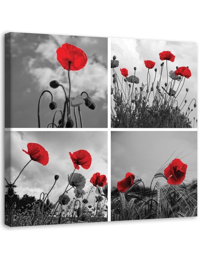Canvas painting - Red poppies | FEEBY