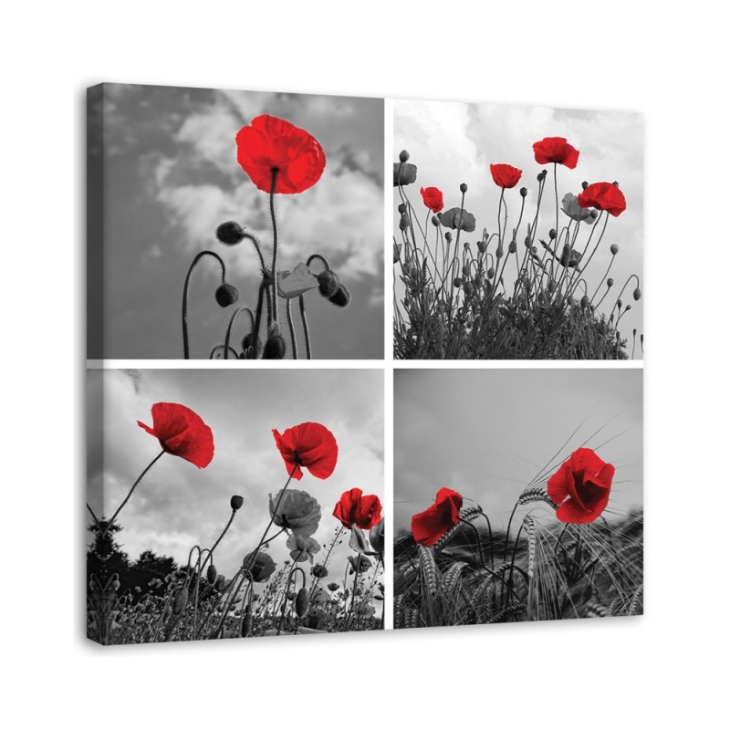 Canvas painting - Red poppies | FEEBY