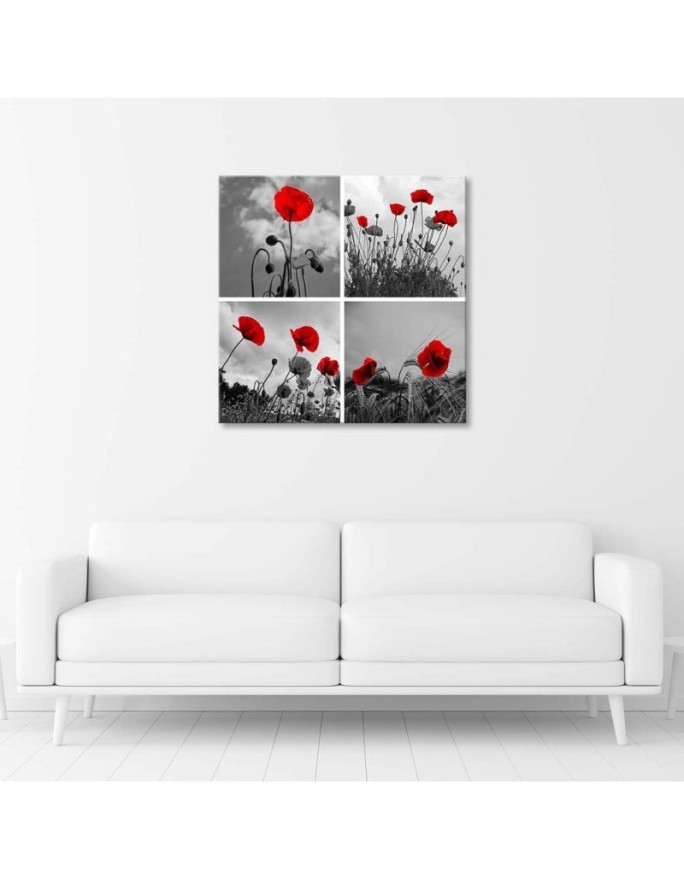Canvas painting - Red poppies | FEEBY