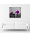 Modern Canvas painting for bedroom - Purple poppies and grain | FEEBY