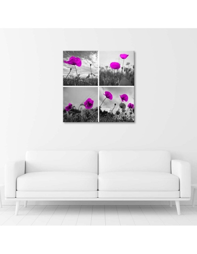 Canvas print - Purple poppies | FEEBY
