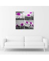 Canvas print - Purple poppies | FEEBY