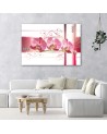 Bedroom painting - Orchids pink abstract white | FEEBY