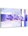 Canvas print modern - Orchids abstract purple | FEEBY