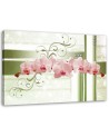 Canvas print - Orchids abstract khaki background | FEEBY