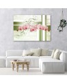 Canvas print - Orchids abstract khaki background | FEEBY