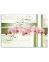 Canvas print - Orchids abstract khaki background | FEEBY