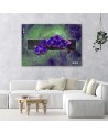 Orchid in purple - Pictures on Canvas for the living room | FEEBY