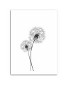 Two dandelions - Modern bedroom Canvas painting | FEEBY