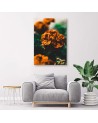Orange flowers - Pictures on Canvas  for the living room | FEEBY