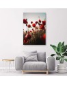 Canvas prints for living room - Poppies in the sun | FEEBY