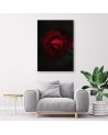 Canvas painting - Rose on black background | FEEBY