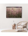 Canvas painting for living room - Pink field flowers | FEEBY