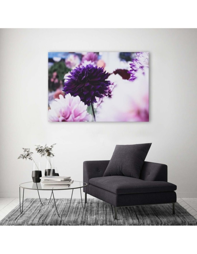 Canvas prints for living room - Dahlia flowers | FEEBY